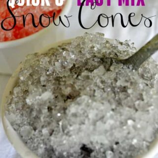 The easiest and quickest way to make snow cones right at home.