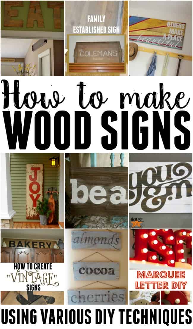 Vintage Wood Signs Home Decor - Home Decorating Ideas