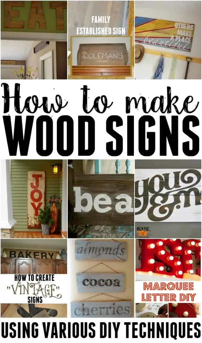 How To Make Wooden Signs Using Various Techniques Diy