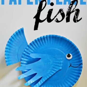 Craft this cute little paper plate fish with your kids this week/weekend. Great for a ocean theme craft activity.