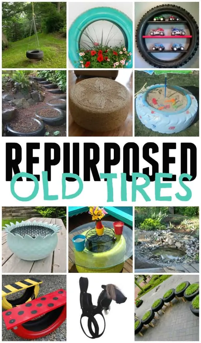 Check out these awesome ways you can turn these repurposed old tires into something fabulous, pretty and new. Reduce, Reuse, Recycle!!