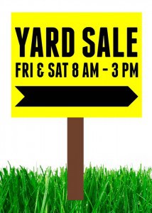 How to have a successful yard sale! + Free Printable Checklist
