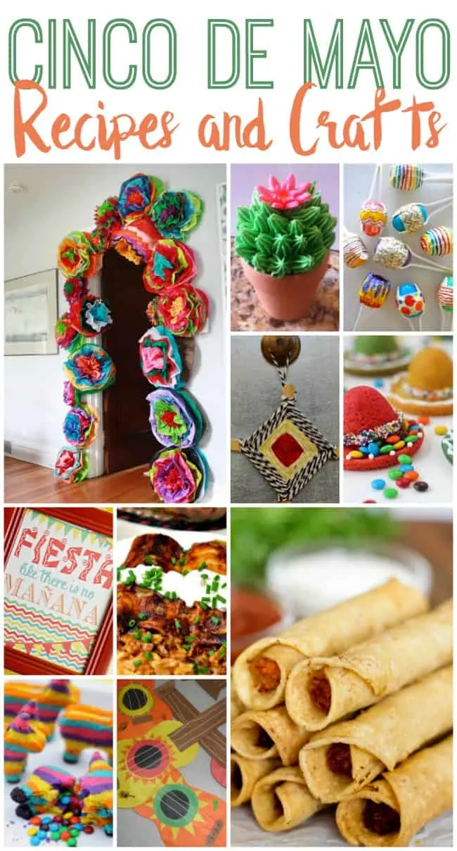 Celebrate Cinco de Mayo with these fun craft ideas and delicious recipes. #CincoDeMayo #MexicanRecipes #MexicanCrafts #OjoDeDios #May5th #Mexico