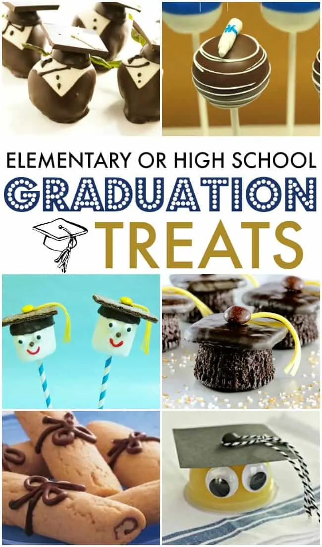 Celebrate your little graduate or big graduate with some of these simple and yummy graduation treat ideas. Perfect for any graduation ceremony!