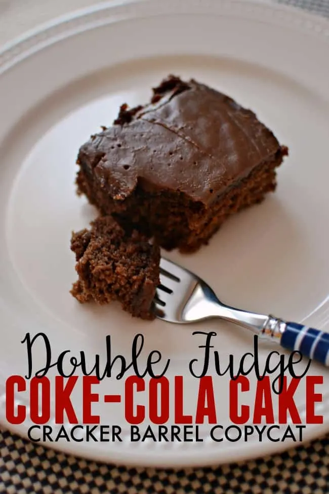 This rich, double chocolate coca cola cake made with real Coca-Cola is everything you want in a chocolate cake.