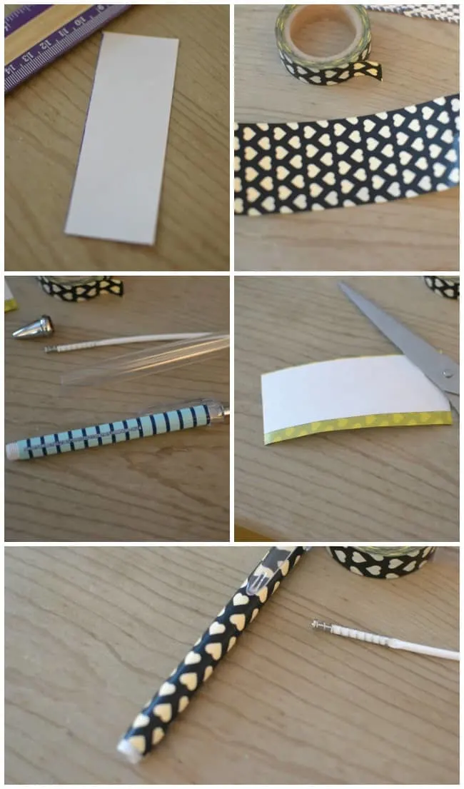 DIY Custom Washi Pens - Great Gift Idea - This Girl's Life Blog