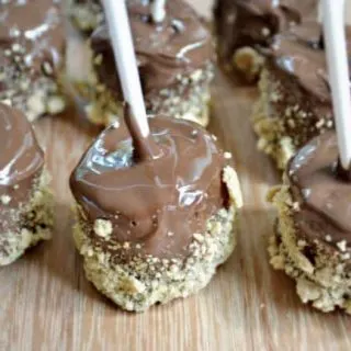 If you are looking for the perfect treat to take to a summer party then this is it. A S'more on a stick!