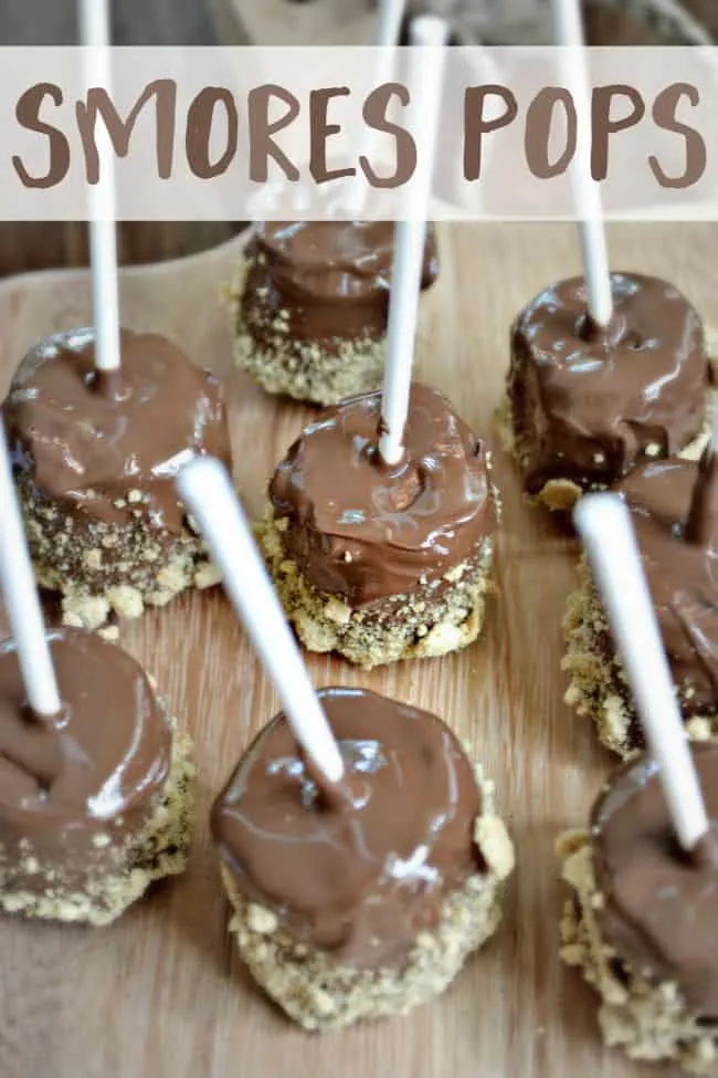 These fun s'mores pops have all the campfire taste without the campfire and the mess!