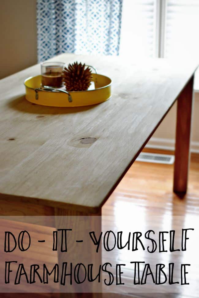 Have you ever wanted to build your own farmhouse table? Check out this one, super easy design.