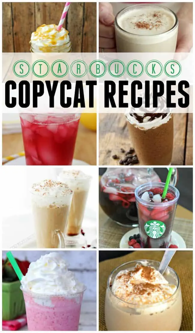 Starbucks copycat recipes, why hit up the expensive cafe when you can have all of these yummy beverages made right at home.