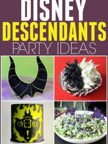 Throwing a Disney Descendants birthday party or Halloween party? These fun ideas are perfect for that. Plus great for a evil villains party too.