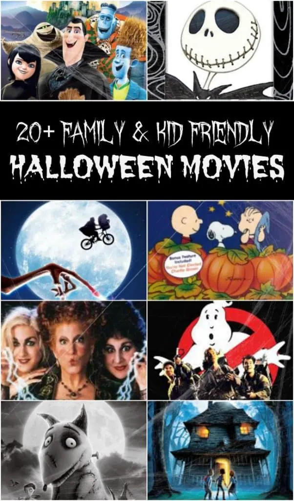 Enjoy a Halloween movie Marathon with these scary movies (that aren't too scary). Perfect to set the Halloween mood for the entire family.