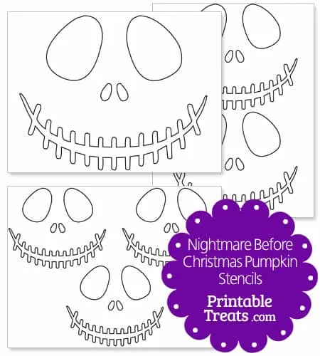 jack skellington pumpkin carving templates