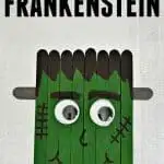 This little Frankenstein is perfect for crafting with your kids this Halloween. Attach a magnet and hang him on your fridge.
