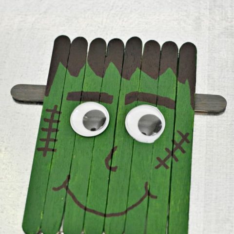 Popsicle Stick Frankenstein Craft