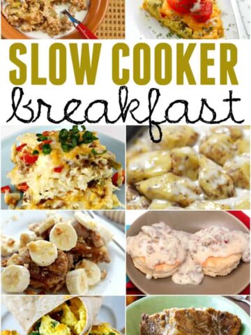 Friends and family gathering for the holidays? If you are feeding a crowd then you will definitely want to check out these incredible slow cooker breakfast recipes. They are perfect for feeding the early morning bunch and hearty enough to tide them over for the big meals. These slow cooker breakfast ideas are also great for a quick weekday breakfast or a Sunday brunch too.