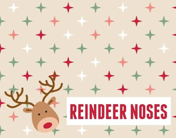 This reindeer noses classroom treat idea is simple to make and perfect for any class from young to older. 