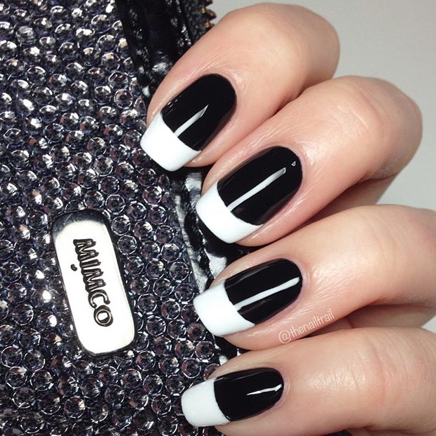 200+ nail designs in black and white được yêu thích nhất