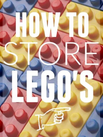 How to store Legos in your home. Great ways to store legos that will fit every family style.