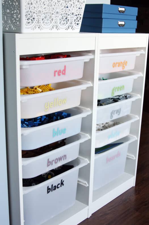 How to store Lego's in your home.