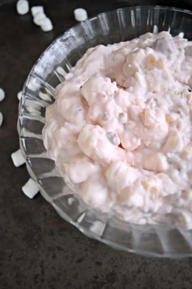 If you love marshmallow fluff salad then you will definitely want to give this Cherry Fluff Salad a try. So yummy! Perfect for any party or family gathering.