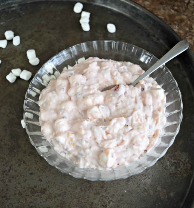 If you love marshmallow fluff salad then you will definitely want to give this Cherry Fluff Salad a try. So yummy! Perfect for any party or family gathering.