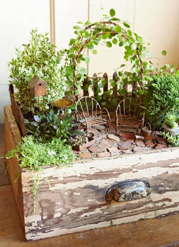 You can create your own little world with these miniature fairy garden ideas.