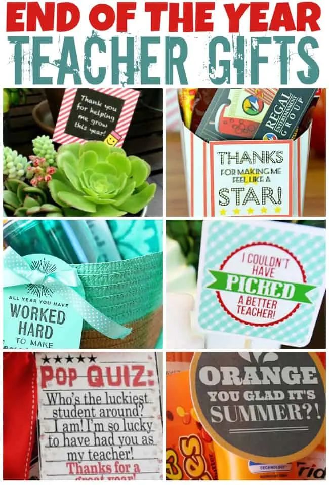 Coming up with End of the year teacher gifts just got super easy with these awesome ideas. Say "thank you" with a thoughtful gift your kid's teacher will actually use and love. #TeacherGifts #Teachers #EndoftheYearGiftIdeas #GiftIdeas