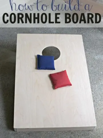 Learn how to build a cornhole board set with full instructions. This set will last you for summers to come.