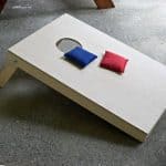 Learn how to build a cornhole board set with full instructions. This set will last you for summers to come.