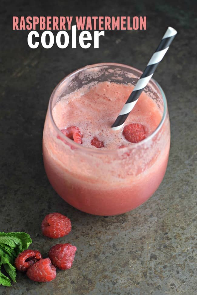 Stay cool this summer with this tasty and refreshing Raspberry Watermelon Cooler. The perfect drink to make during a casual get together with friends and family.