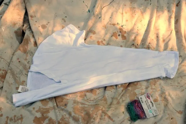 How to fold your tie dye shirt.