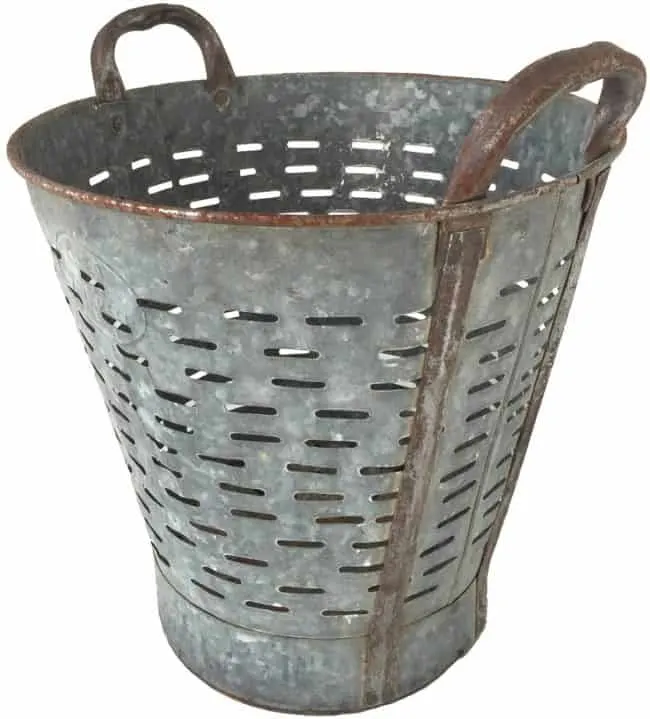 Found Vintage Olive Basket