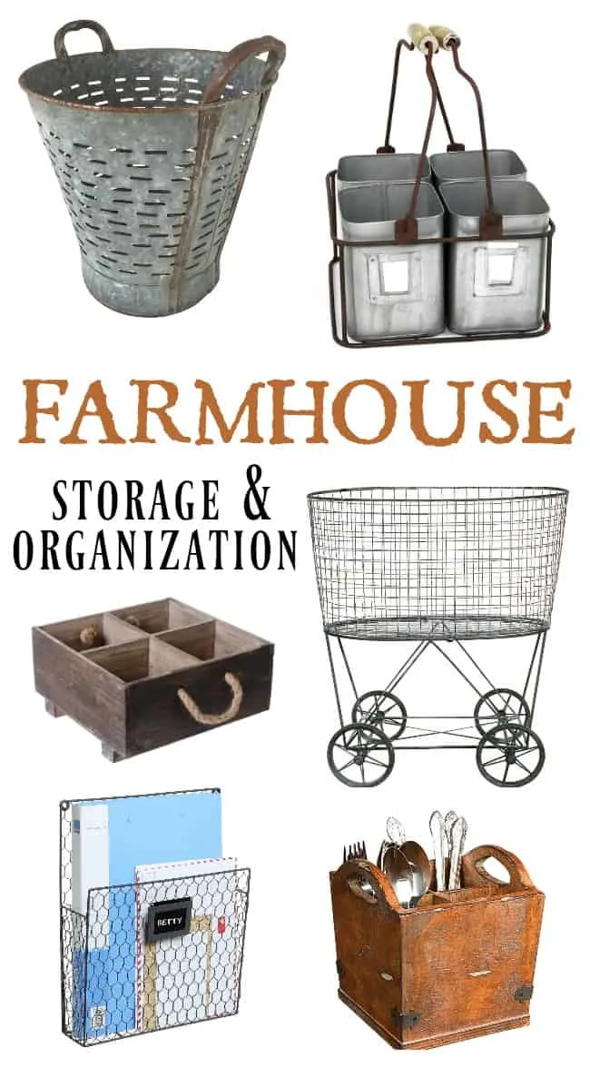 Browse this wide selection of Farmhouse Storage and Organization ideas perfect for your rustic and vintage farmhouse home.