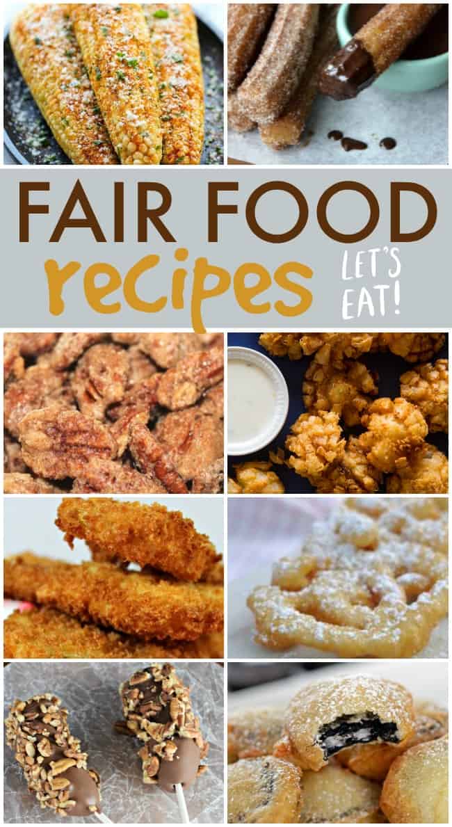 Collage of State Fair Food Recipes