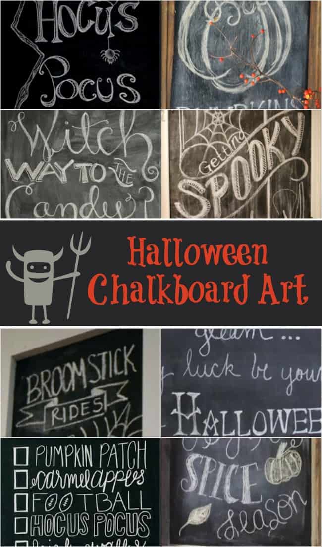 Looking to up your chalkboard game this fall? Check out these awesome Halloween Chalkboard Art designs that will be perfect for this Halloween.