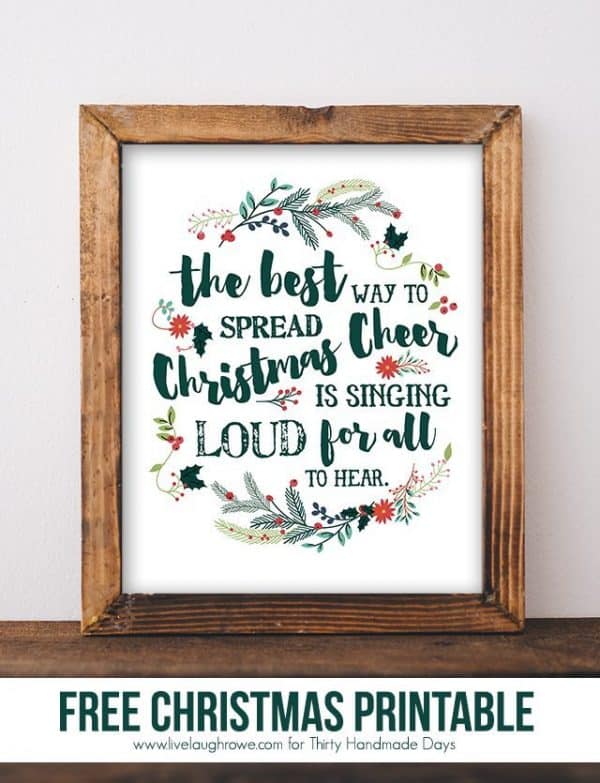 Free Farmhouse Christmas Printables | This Girl's Life Blog