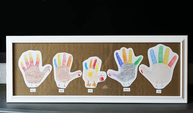 hand-print-turkey-family