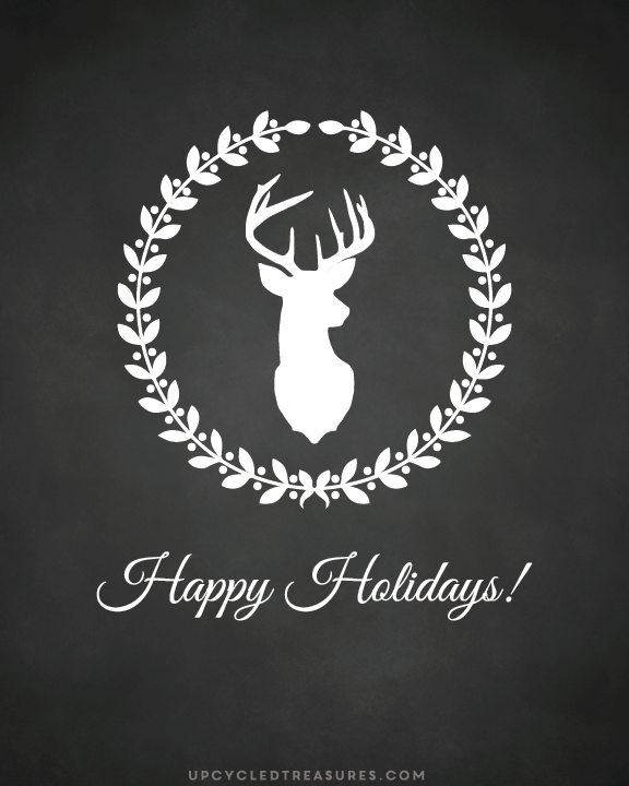 reindeer-happy-holidays-printable