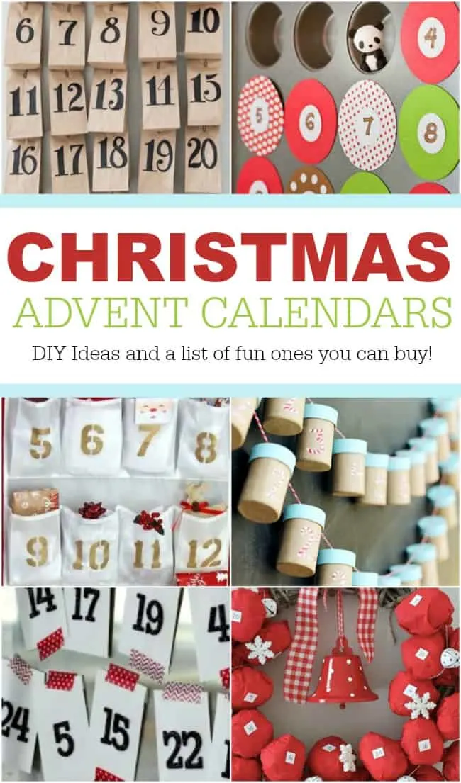 This photo features various DIY Ideas for Christmas Countdown Calendars