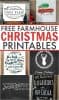 Free Farmhouse Christmas Printables | This Girl's Life Blog