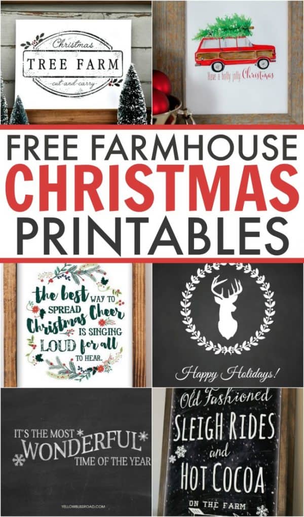 Free Farmhouse Christmas Printables This Girl's Life Blog