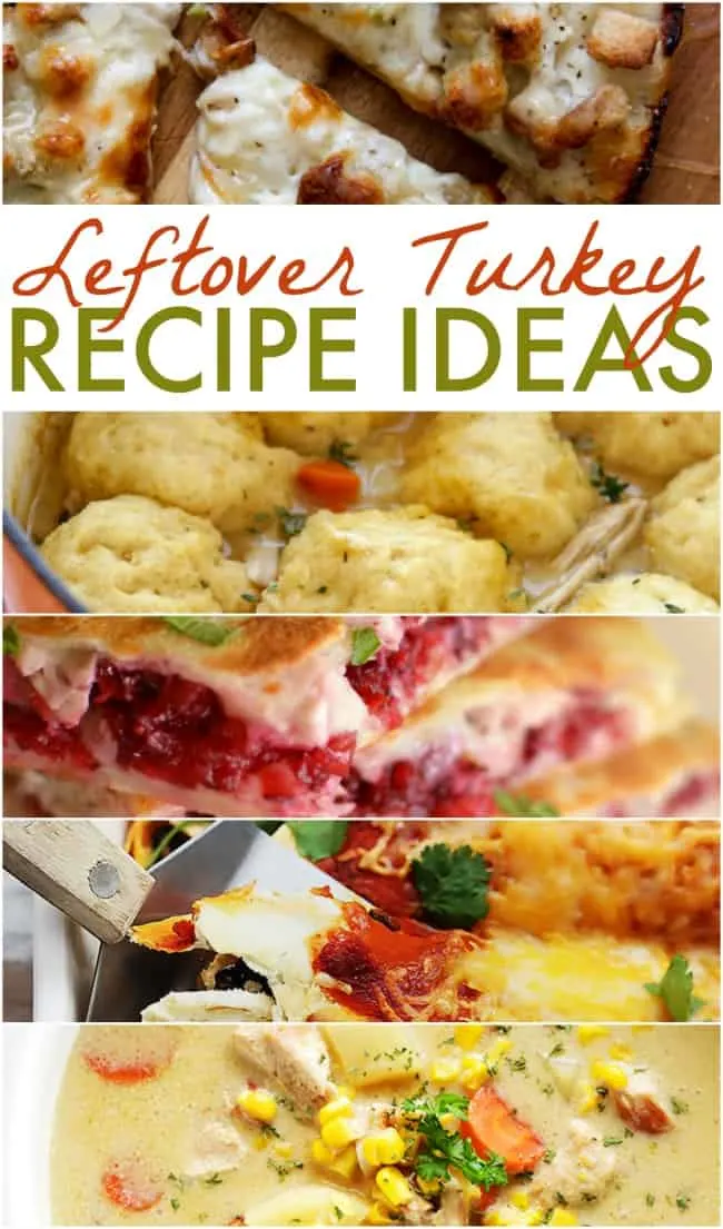 Grab these leftover turkey recipe ideas for an absolutely delicious way to use up those tasty and delicious Thanksgiving leftovers.