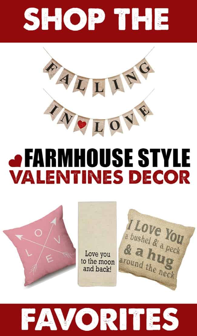 Looking for some new Valentine decor to go with your already established Farmhouse look? Shop these favorites in Farmhouse Valentine Decor.
