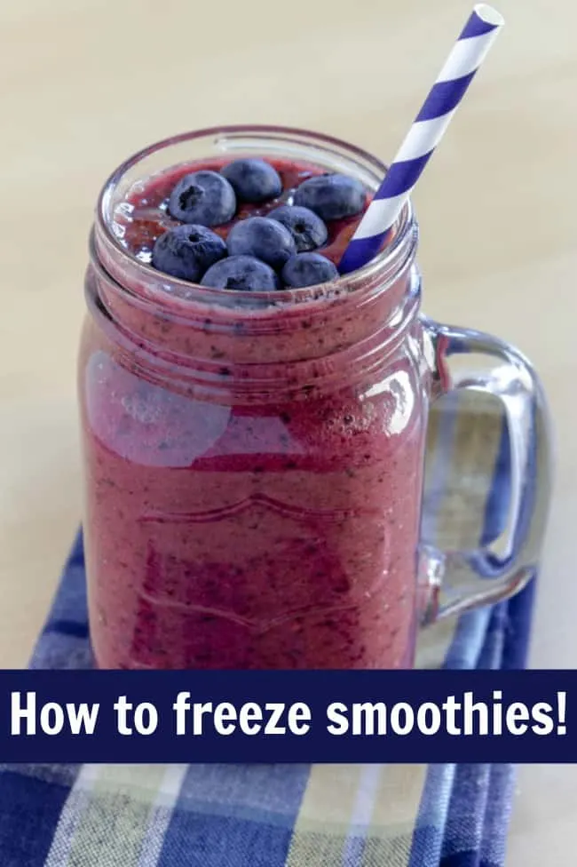 The best and easiest way to freeze smoothies!
