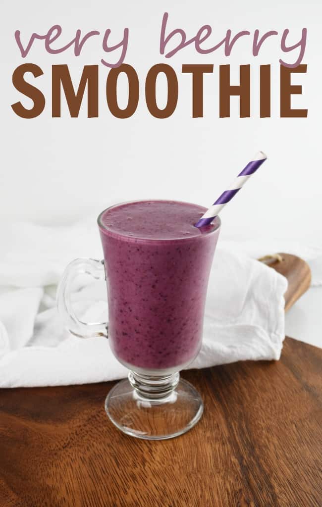 Enjoy this Very Berry Smoothie full of yummy , delicious berries. It's perfect for starting your day.