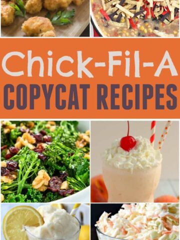 Want some Chick-fil-A nuggets or a frosted lemonade right at home? These Chick-Fil-A copycat recipes are delicious and simple to make.