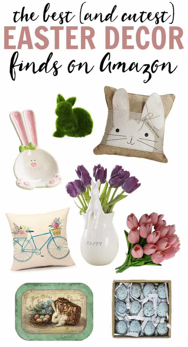 Looking for some fun Easter touches to add to your home decor? Amazon has some of the cutest items in stock right now. Check out all of these fun finds. 