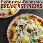 Looking for a great breakfast that isn't pancakes or cinnamon buns. How about trying out these homemade breakfast pizzas. They are delish!
