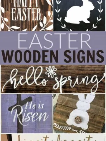 Looking for some super cute Easter home decor? How about adding a fun touch with one of these Easter wooden signs from faith to bunnies.